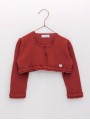 Chaqueta escote semicuadrado empiece ondas