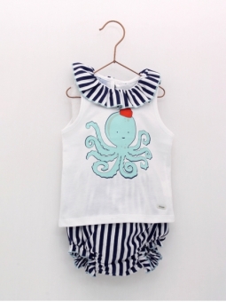 Casual navy girl set