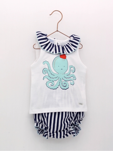 Casual navy girl set