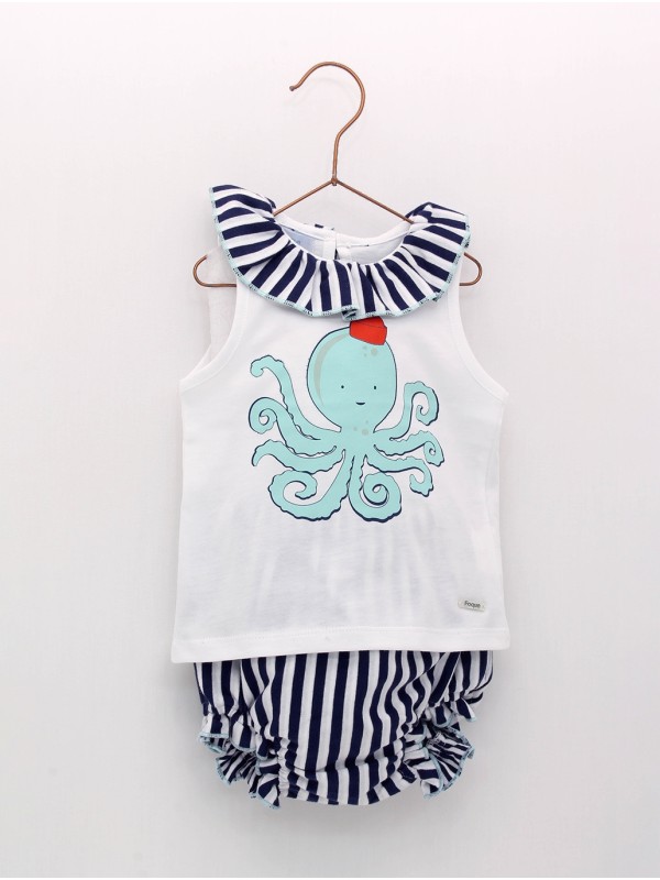 Casual navy girl set