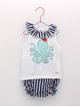 Casual navy girl set