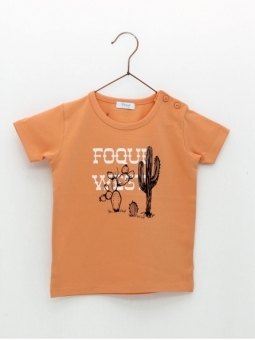 T-shirt bebé com estampado Foque West