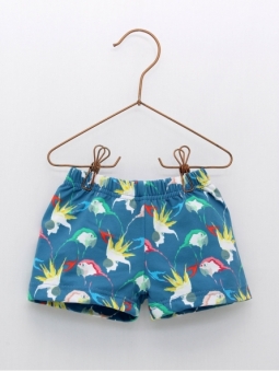 Culetin baño estampado loros