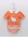 Conjunto jubón pajarito y braguita