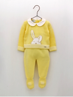 Conjunto niño primera puesta conejito