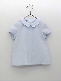 Camisa batista celeste