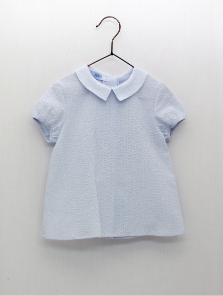 Camisa batista celeste