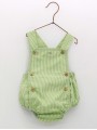 Green vichy dungarees