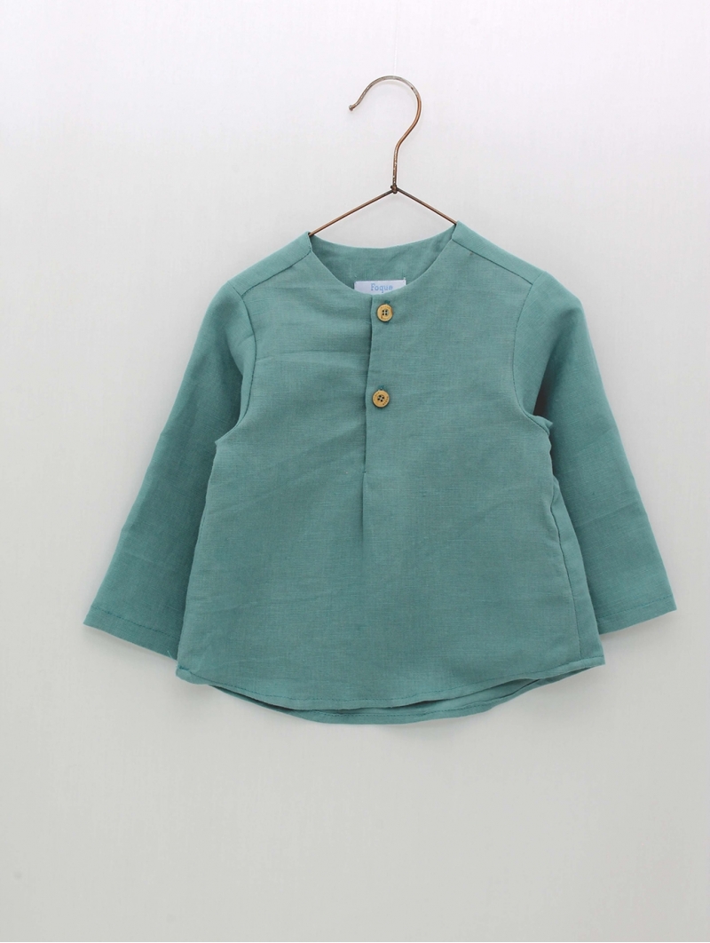 Camisa linho verde