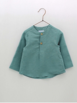 Camisa lino verde