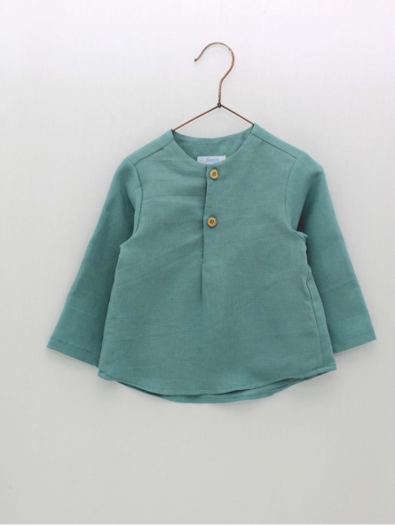 Camisa linho verde