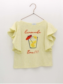 Ruffle sleeve t-shirt