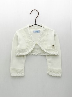 Chaqueta puntas redondas con puntilla