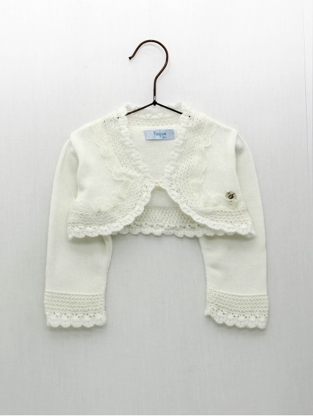 Chaqueta puntas redondas con puntilla