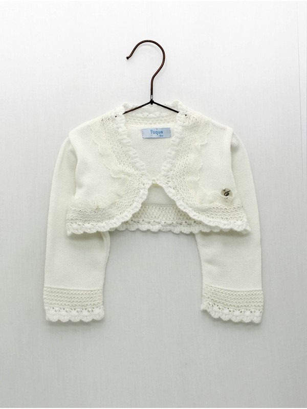 Chaqueta puntas redondas con puntilla