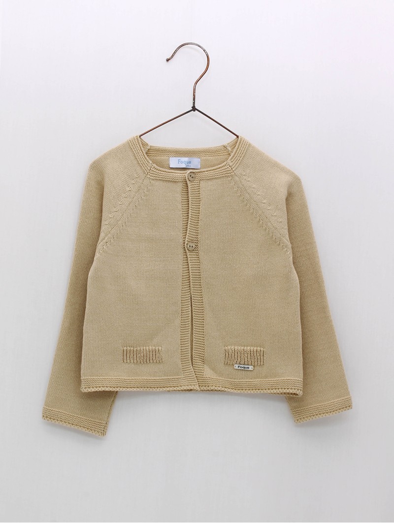 Chaqueta larga bolsillos simulados