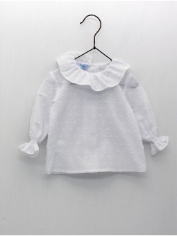 Blusa plumeti cuello volante
