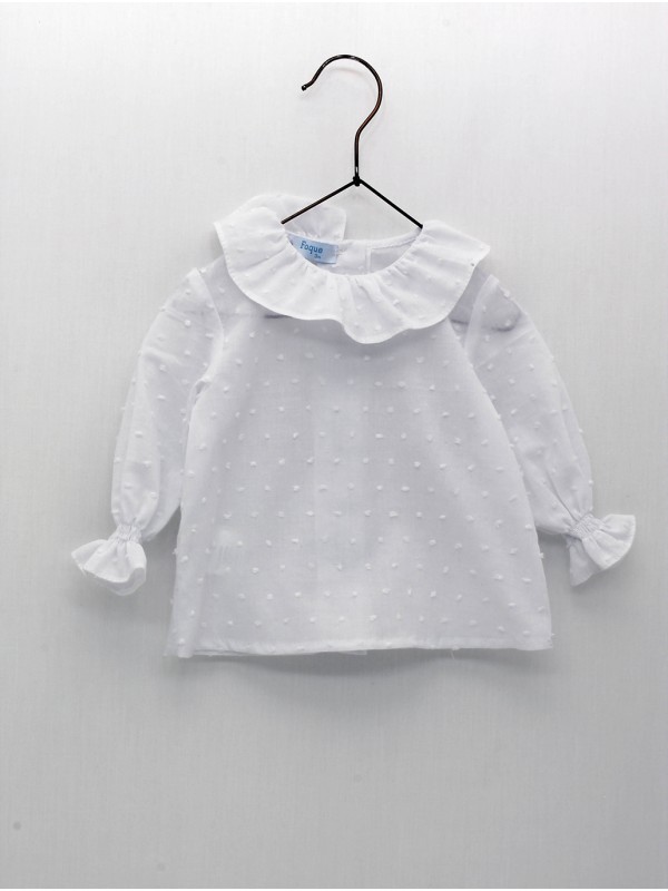 Blusa plumeti cuello volante
