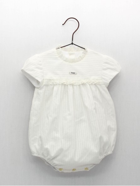 Betania Valenciennes lace babygrow