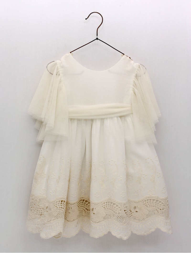 Betania Embroidered Fretwork Dress