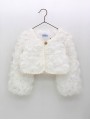 CHAQUETA BOLERO EN TEJIDO FLORY MANGAS ABULLONADAS CC. CATERINA