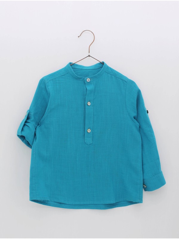 CAMISA EFECTO BAMBULA CUELLO MAO CC. CLEO