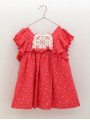 Vestido flores con encaixe