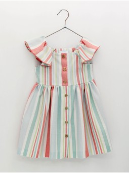 Vestido camisero rayas
