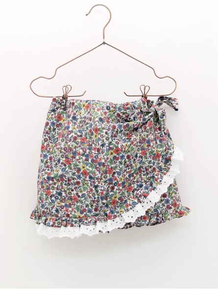Falda pantalón de flores