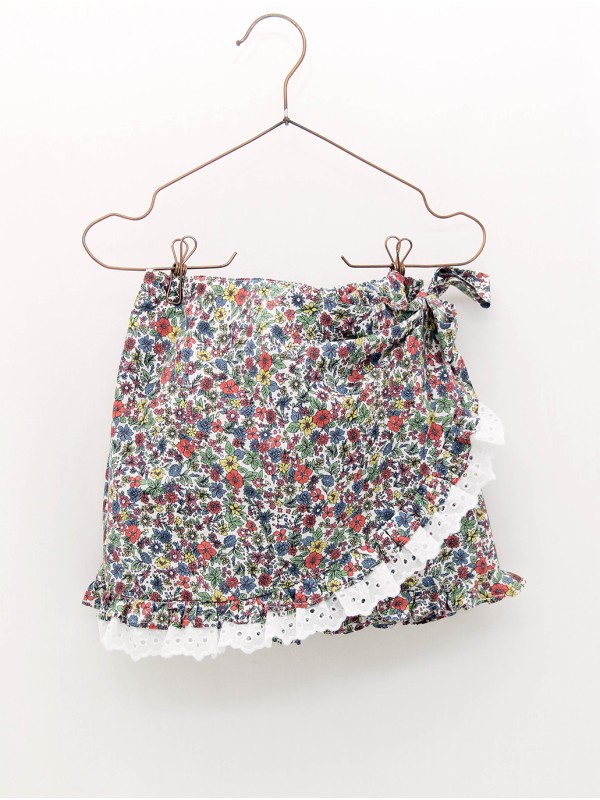 Falda pantalón de flores