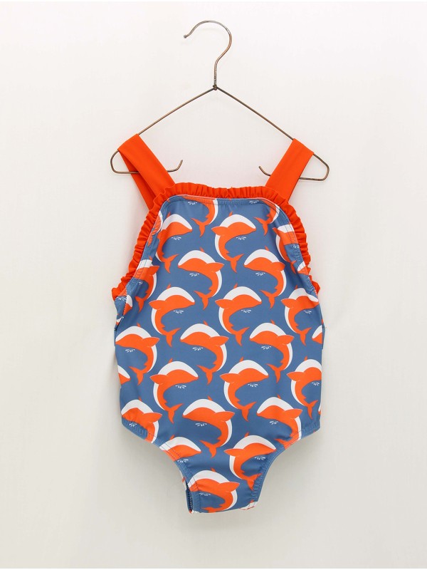 Whales girls’ swimming costume