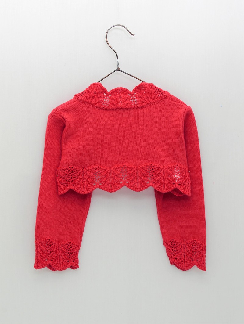 Jacket with waves and openwork