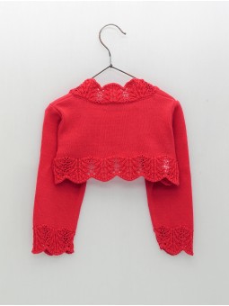 Chaqueta con ondas e calados
