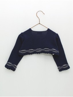 Chaqueta bolero empiece ondas combinadas