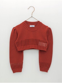 Short girl knitted jumper