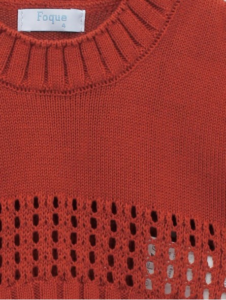 Short girl knitted jumper