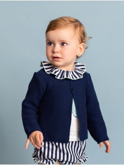 Casual navy girl set