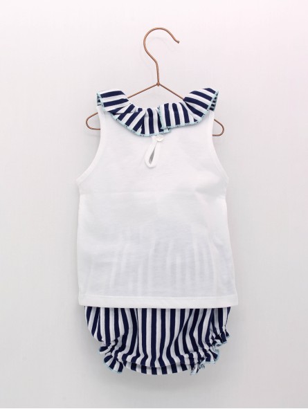 Casual navy girl set