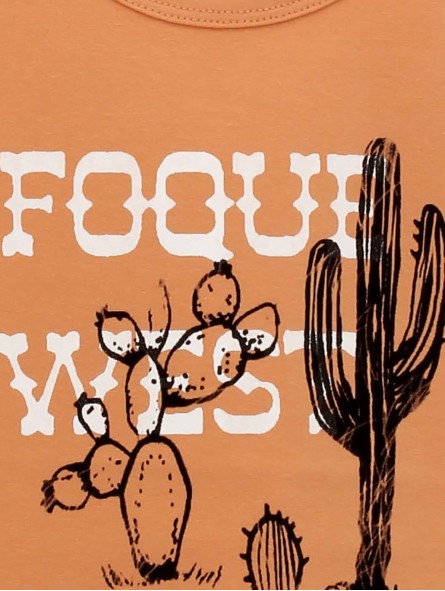 T-shirt bebé com estampado Foque West