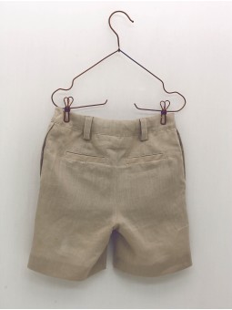 Calça curta cerimónia linho