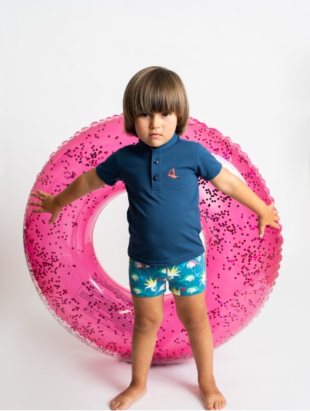 Culetin banho estampado papagaios
