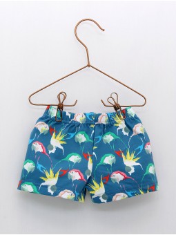 Culetin banho estampado papagaios