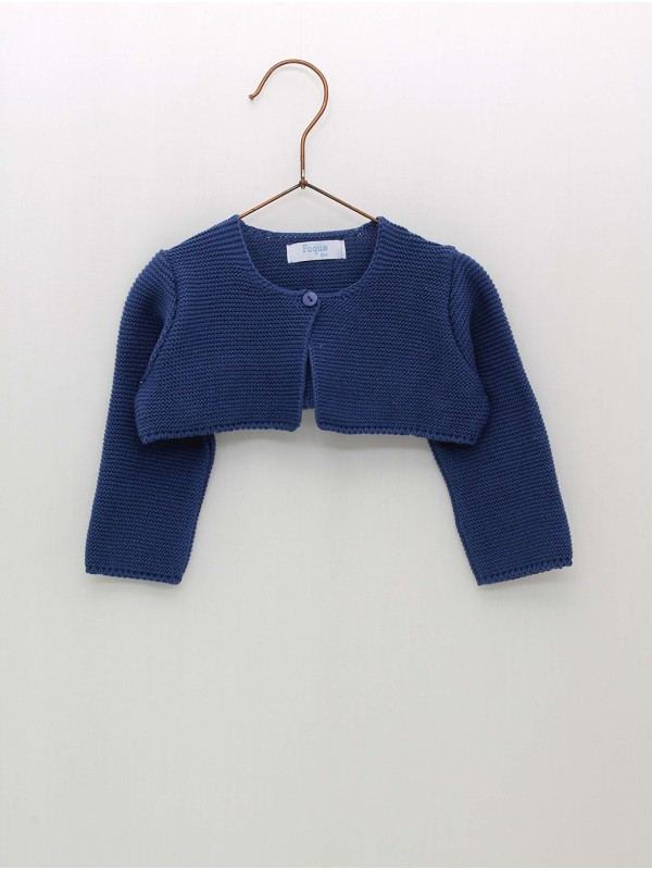 Bolero garter stitch jacket