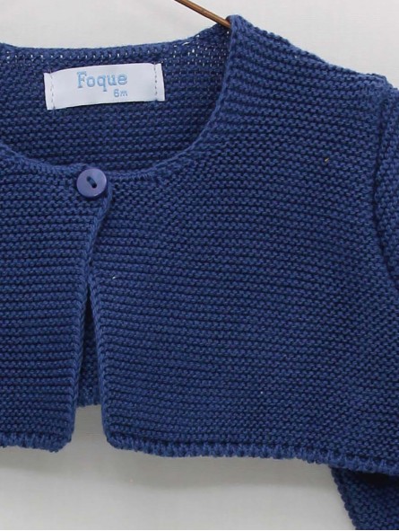 Bolero garter stitch jacket