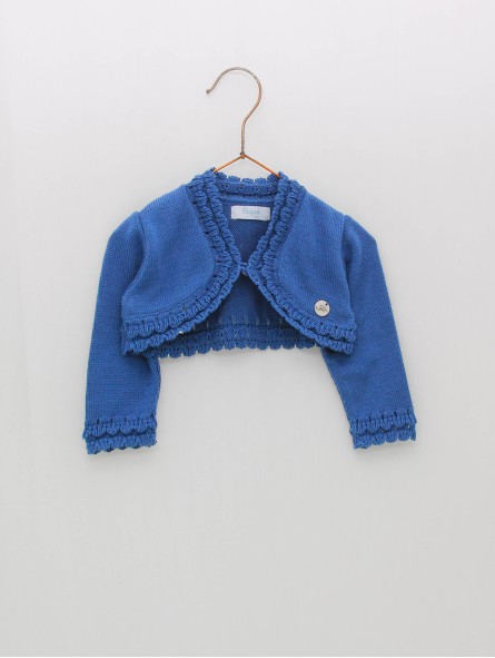 Wave knit jacket