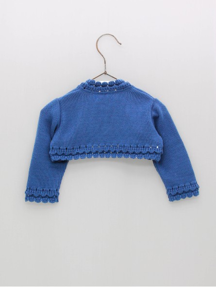 Wave knit jacket