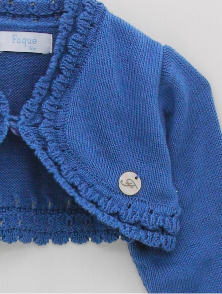 Wave knit jacket