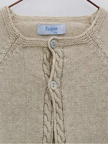 Chaqueta larga con ochos