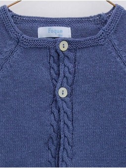 Chaqueta larga con ochos