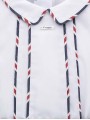 Camisa bebé e calça curta listras
